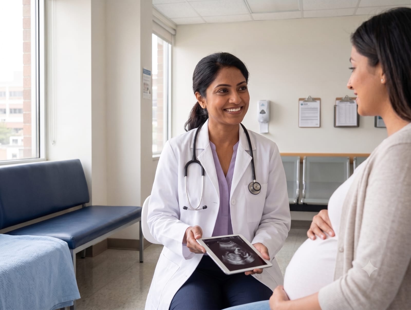 Women's Health specialist consulting a patient